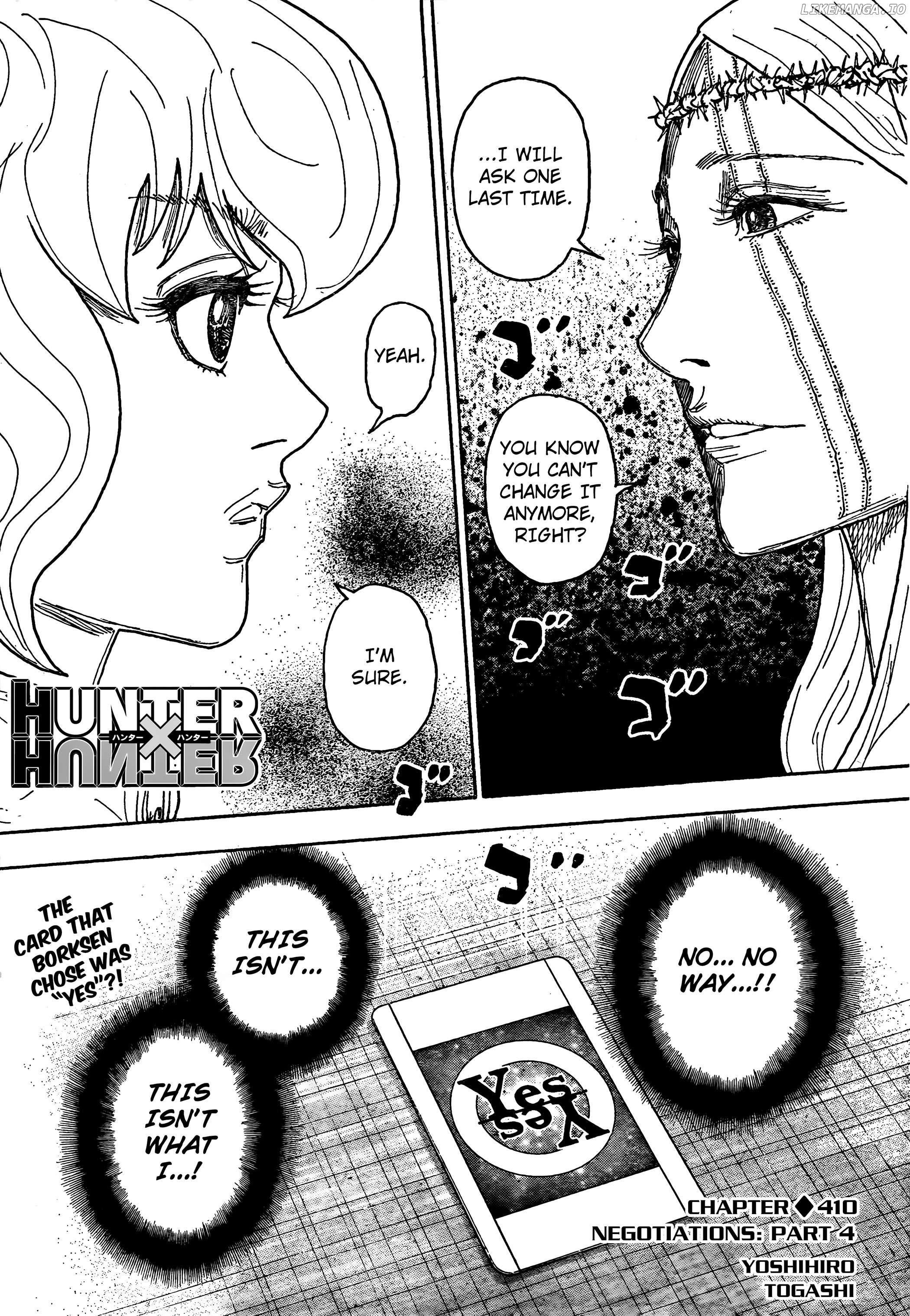 Hunter x Hunter, Chapter 410 image 01